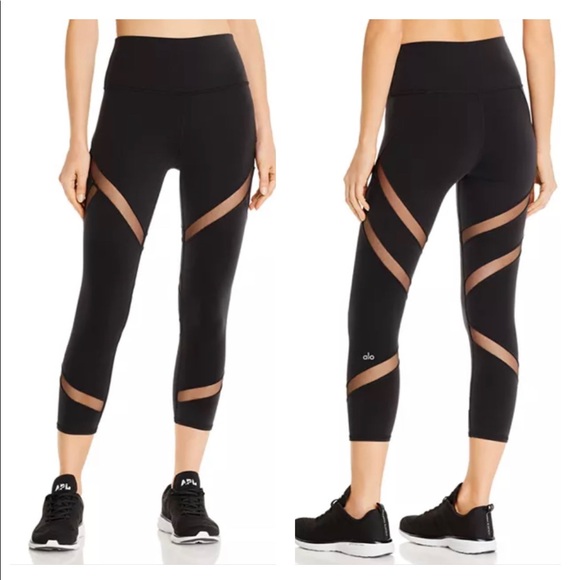 ALO Yoga Pants - Alo yoga mesmerize mesh Capri leggings